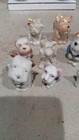 10 Vintage Ceramic Dog Figurines Made In Japan 1  2  