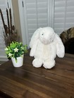 Jellycat Bashful Bunny Rabbit Plush Medium 12    White cream Pink Nose Lovey