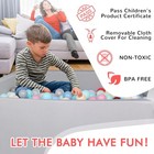 Foam Ball Pit For Kid  Kids Soft Pit kiddie Balls 40in 100cm  Grey 