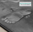 3pc Bathroom Rug Memory Foam Bath Mat Set - Small Large And Contour Bath Rugs