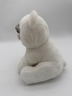 Feisty Pets White Bear Plush Stuffed Animal Toy Small Blue Eyes Cute Soft