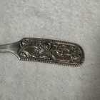 Number 146 By Brodrene Lohne Norwegian  830 Silver Sugar Spoon Pcd Beaded 4 5 8 