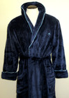 Tommy Bahama Men s Plush Marlin Embroidered Cozy Robe Navy Blue Relax Nwt