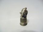 Thimble Vintage Pewter Fort A Topper Of A Clown