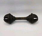 Antique Late 19th Century Bronze Double Ended Rattle With Bells Very Collectable