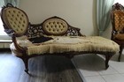 Antique 19th Century Hand Carved English 3 Piece Parlor Set  6999 Firm