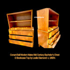Conant Ball Modern Mates Mid Century Bachelor   s Chest   Bookcase Top