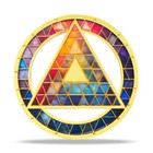 Aa 1-65 Years Custom Multicolored Sobriety Coin     Proverbs 4 18 Recovery Gift