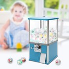 25-cent Gumball Machine 20  H Vending Coin Bank Vintage Gumballs Dispenser Blue