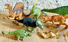 Lot Of 8 Safari Ltd Dinosaur Plastic Figures Carnegie Prehistoric Jurassic Toys