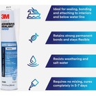 3m 1 Oz  White Marine Adhesive Sealant 5200 05206 3m 05206 051135052068 White