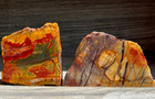 2 X Cherry Creek Red Creek Jasper Slab Lot  Agate Lapidary Rough Slab Cabbing 1