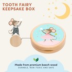 Baby Tooth Keepsake     Wooden Beechwood Tooth Fairy Holder   Memory Capsule Fo   