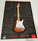 Srv -stevie Ray Vaughan No  1 Guitar fender Strat -double-sided Magazine Poster