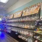 Bulk Candy Wall Display Rack Fixture W  Clear Bins    13 99 lb Sign