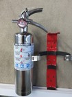     new 2025-2 5 Lb Chrome stainless Steel Abc Fire Extinguisher W vehicle Bracket