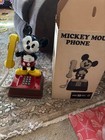 Vintage 1976 The Mickey Mouse Phone Landline Push Button Telephone Disney 