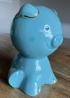 Tiffany   Co  Tiny Tiffany Blue Piggy Bank Earthenware Made In Italy -new In Box