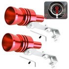  Car Turbo Whistle  Exhaust Muffler Pipe Whistle  Turbo Sound Whistle 2 Pcs Red