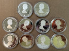 1988  20 Canada Calgary Olympics 10 Proof Silver Coin Set 10 Oz Asw