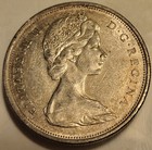 1966 Canada Silver 50 Cent Coin  Canadian Half Dollar