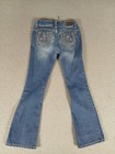 Shyanne Girls Bootcut Jeans Size 10 Blue Denim Double Stitch Whiskered 5-pocket