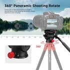 Tripod Fluid Head Pan Tilt Head With Arca Type Quick Release Plate And Handle   