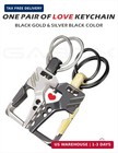 Gabox 2pcs Keychain Carabiner Keyring Car Key Holder Key Chain Clip   Bottle Ope