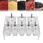 2 Tiers Spice Rack Expandable 13 8 -23 6  Inclined Seasoning Holder With 8 Pans
