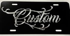 Engraved Custom Personalized Name Car Tag Diamond Etched Metal License Plate