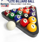 2-1 4  Pool Balls Billiard Set - 16 Resin Balls  Regulation Size   Weight  Compl