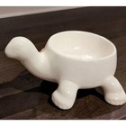 Fitz And Floyd Vintage White Ceramic Turtle Trinket Box