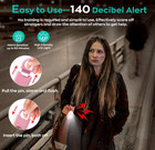 140db Personal Safety Alarm Keychain 3 Pack Led Light Self Defense Emergency Ala