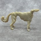 Don Manning Borzoi Dog Figurine Off White Plastic Usa Vintage Mcm Art Nouveau