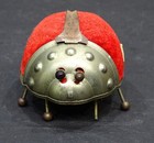 1930 s Vintage Ladybug Retractable Measuring Tape Measure Pin Cushion Japan