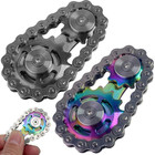 Sprockets Flywheel Fingertip Gyro Gear Chains Fidget Spinner Metal Desk Edc Toys