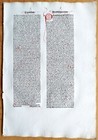 Huge Extraordinary Early Incunable Leaf Antonius Florentinus Koberger  d  1477
