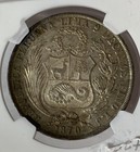 1870 Yj Peru Sol Silver Coin Ngc Ms63