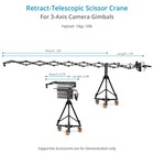 Proaim Powermatic Scissor 17  Telescopic Camera Jib Crane For Film Productions