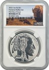 2023 Fiji Reverse Proof Silver Buffalo Ngc Pf70 Fdi 4 Coin Set