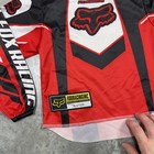 Fox Racing Shirt Youth Small Red Black Motocross Jersey Long Sleeve Graphic