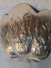  Vintage Don Drumm Cast Aluminum Tulip Bowl Signed Bl-068 Studio Label7 75 X 4  