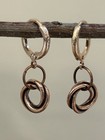 Copper Love Knot Earrings On Hoop Earring Wires Sundance Treasures Jewelry