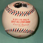 Giancarlo Stanton  yankees  Signed Official 2017 All-star Baseball Beckett  bas 