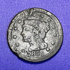 1851 Braided Hair Large Cent