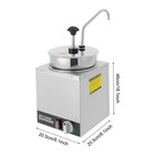New Nacho Cheese   Hot Fudge Dispenser 4 23qt Capacity Stainless Steel 600w