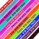 Personalized Dog Collar Embroidered Reflective Nylon Custom Id Name Phone Number