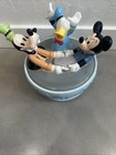 Vintage Rare Disney Mickey  Goofy   Donald Duck Ceramic Teacup Cookie Jar  