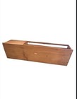 Vintage Mid-century Modern Wooden Desk Organizer Pin Holder And Paper Holder