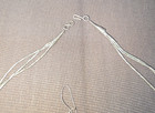 Vintage Liquid Sterlng Silver Heishi Turquoise Bead Weave Jewelry Set Excalibur